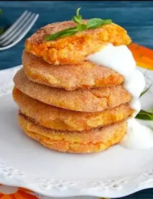 Морковно Яблочные оладьи