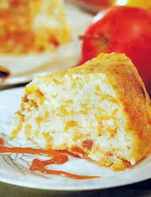 Морковно рисовая запеканка
