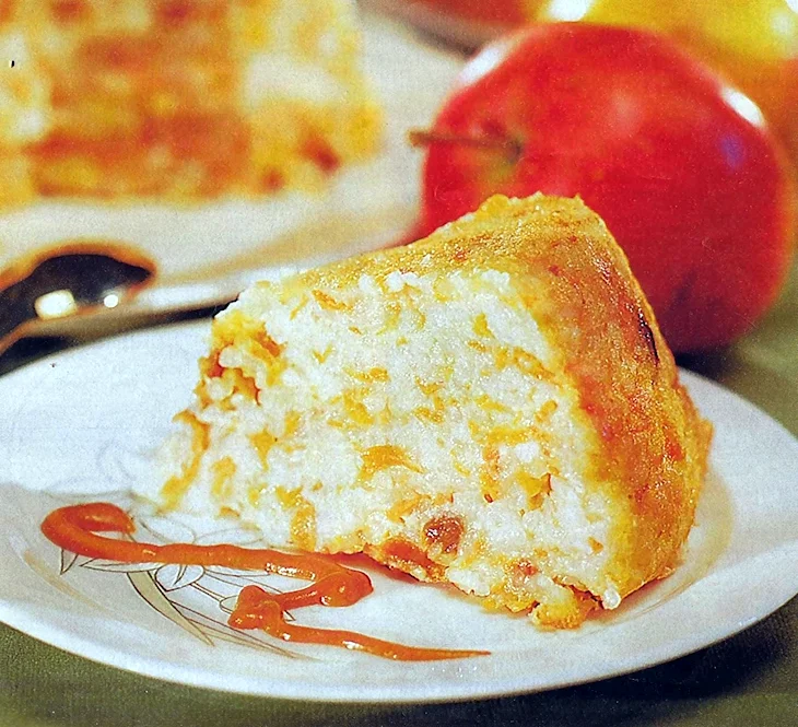 Морковно рисовая запеканка