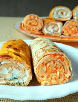 Морковные блинчики
