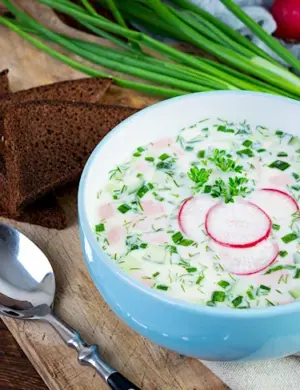 Окрошка на кефире