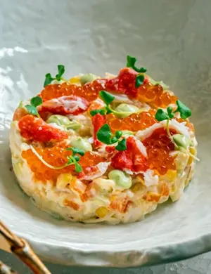 Оливье с камчатским крабом