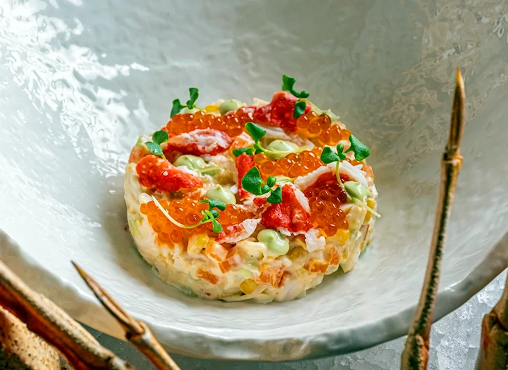 Оливье с камчатским крабом