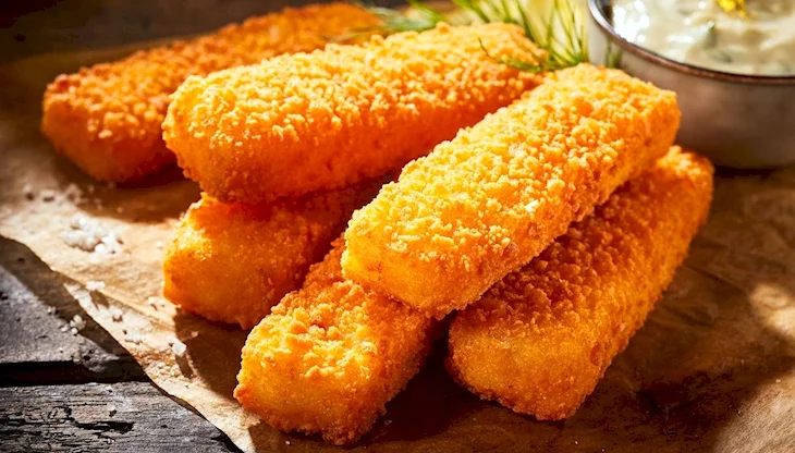 Палочки из филе минтая в панировке