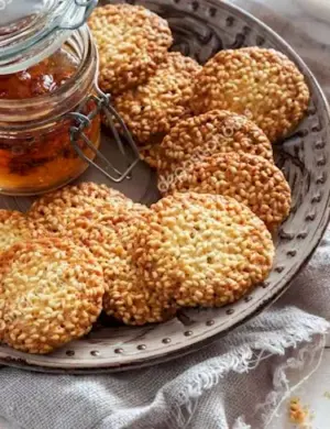 Печенье сезам с кунжутом