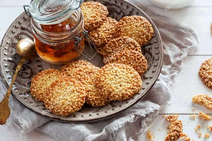 Печенье сезам с кунжутом
