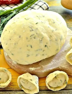 Пельмени с укропом