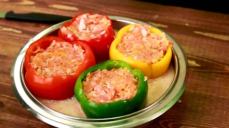 Перец фаршированный индейкой