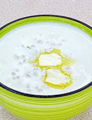 Перловый суп молочный