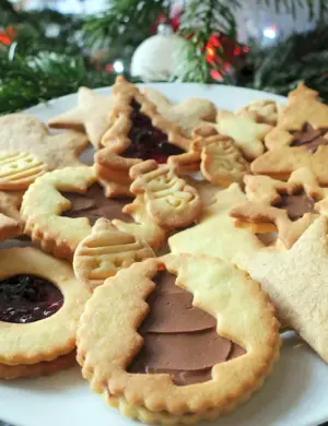 Песочное Рождественское печенье