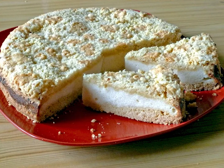 Песочный пирог творожник