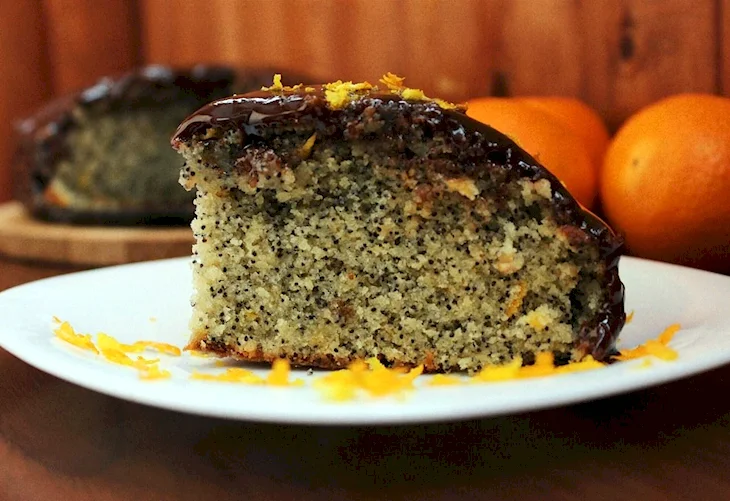 Пирог маковый с апельсином