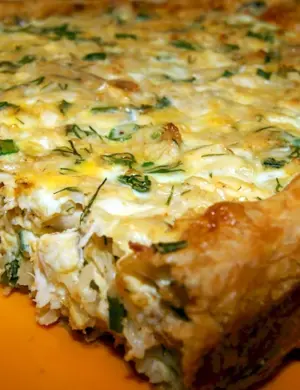 Пирог с куриной грудкой
