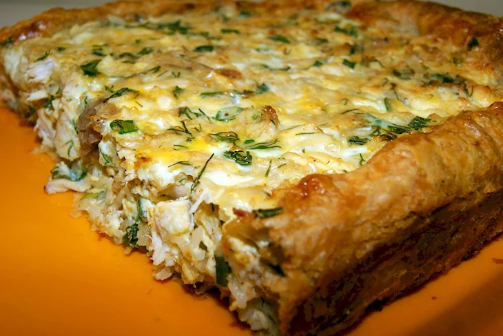 Пирог с куриной грудкой