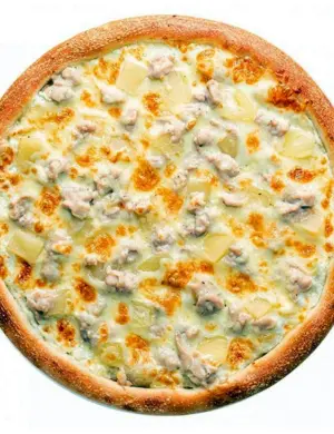 Пицца Гавайская с ананасами и курицей