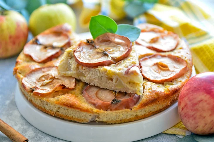 ПП шарлотка с яблоками