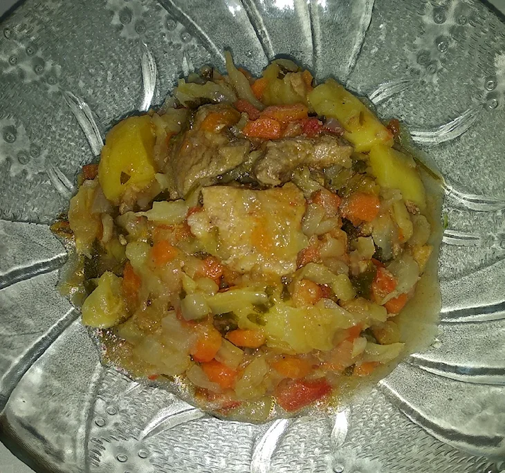 Рагу с яблоками