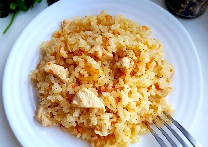 Рис с курицей