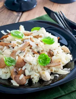 Ризотто с курицей и грибами
