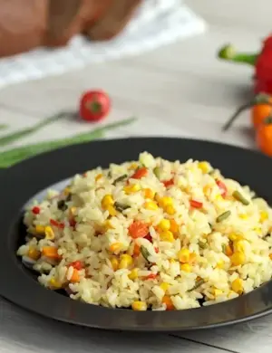 Ризотто с овощами и рисом