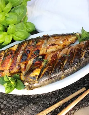 Рыба гриль скумбрия