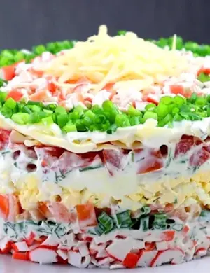 Салат с крабовыми палочками самый вкусный