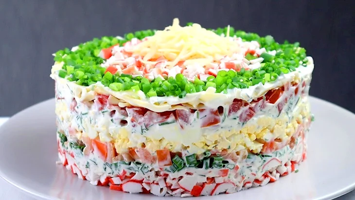 Салат с крабовыми палочками самый вкусный