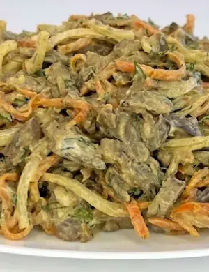 Салат с печенью