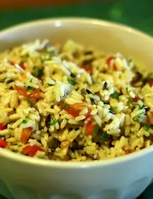 Салат с рисом
