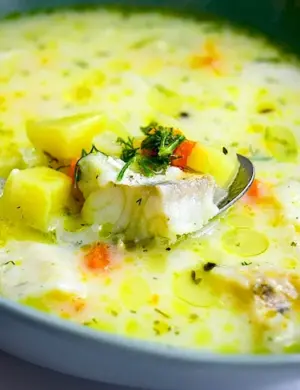 Сливочно сырный суп с курицей