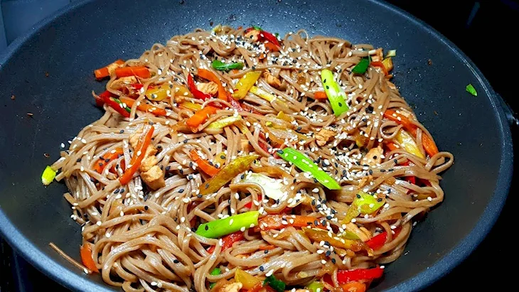 Соба с овощами