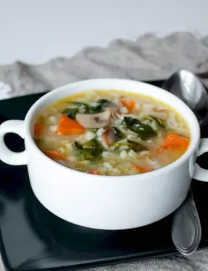 Суп с перловкой и курицей