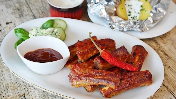 Свиные ребрышки BBQ