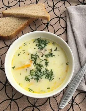 Сырный суп пюре