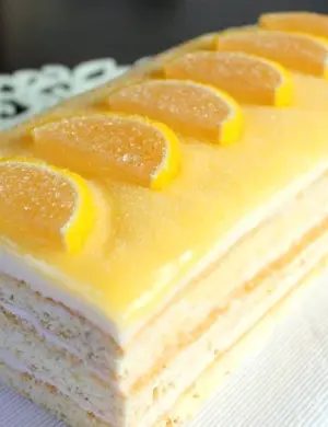 Торт Лимончелло лимонный курд