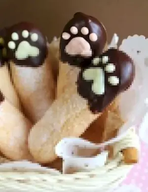 Торт с пряниками кошачьи лапки
