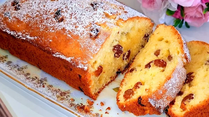 Творожный кекс к чаю