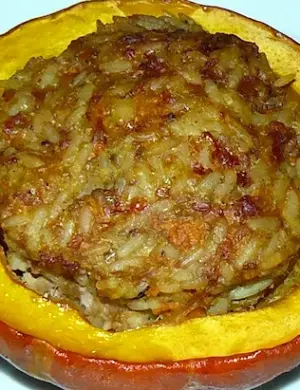 Тыква фаршированная фаршем