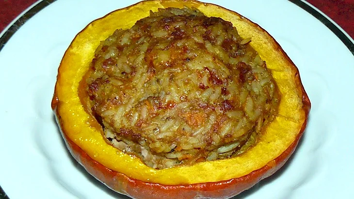 Тыква фаршированная фаршем