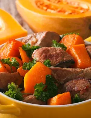 Тыква с мясом