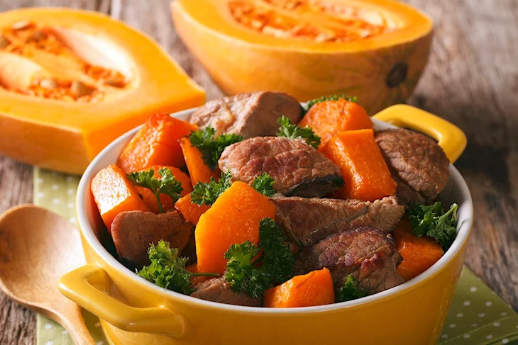 Тыква с мясом