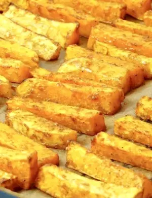 Тыквенные палочки в духовке