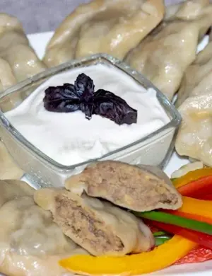 Вареники с картофелем и печенью