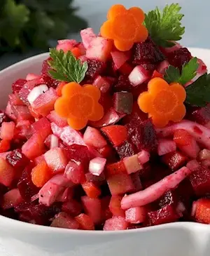 Винегрет с кальмарами
