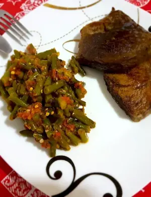 Вымя жареное с луком
