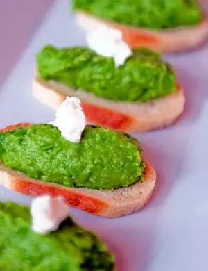 Закуски с зеленым горошком