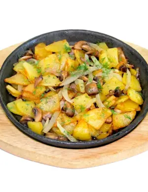 Жареная картошка с луком
