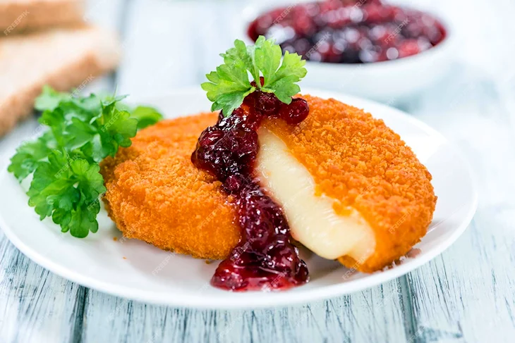 Жареный сыр камамбер