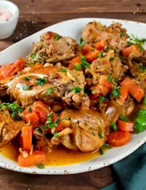 Жаркое из кролика с овощами