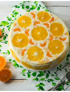 ЖЕЛЕЙНЫЙ торт с апельсинами